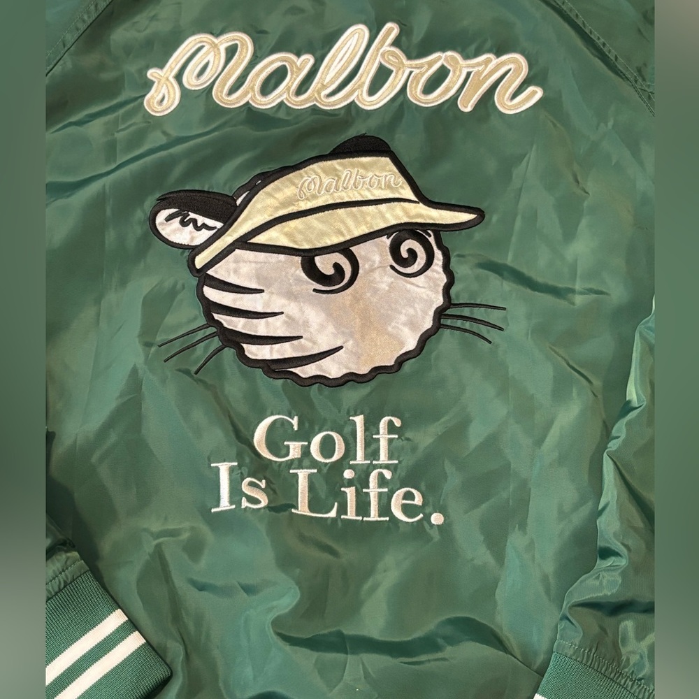 Malbon, Golf Is Life Jacket. Green, X-Large. NWT.